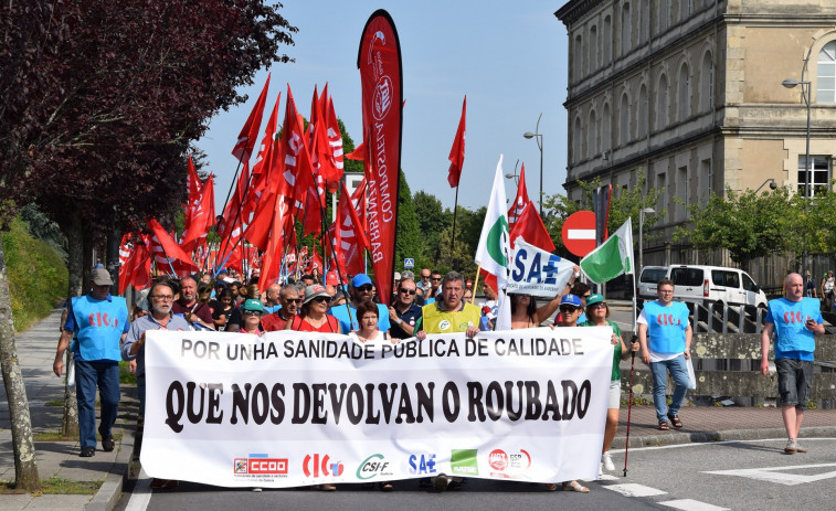 Personal del Sergas exige en Santiago la recuperación de sus derechos suspendidos