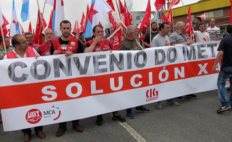 Nuevo intento de desbloquear el conflicto del metal de A Coruña