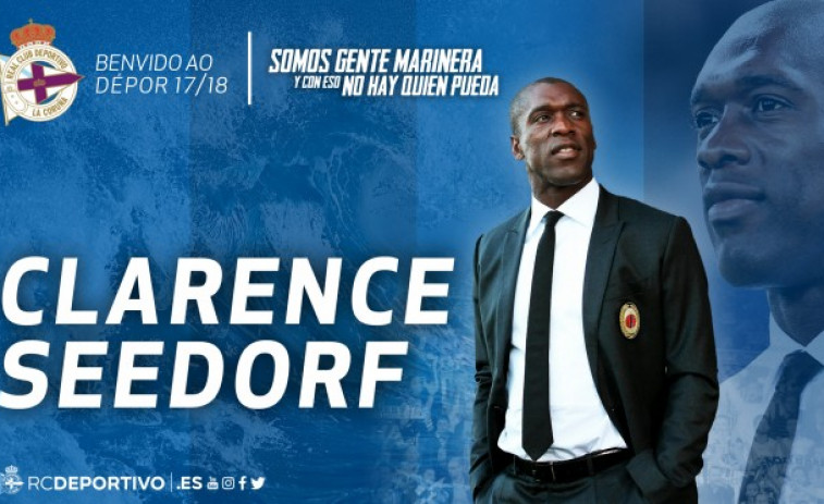 ​El Dépor hace oficial la llegada de Seedorf como nuevo entrenador