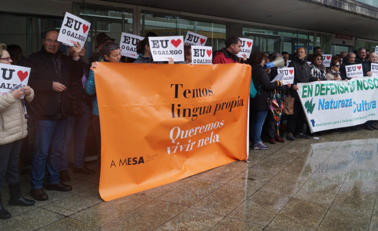 Decenas de personas salen a las calles de Lugo en defensa de sus derechos lingüísticos