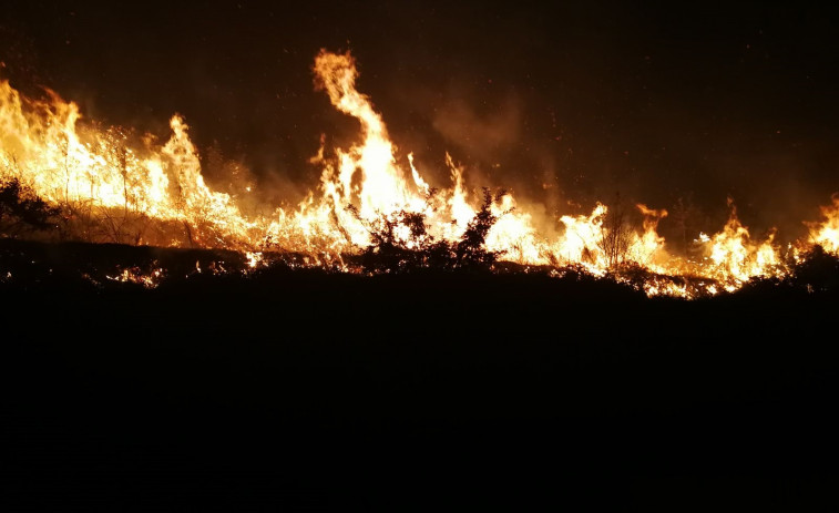 Seis hectáreas quemadas en dos incendios en el parque natural de O Invernadoiro