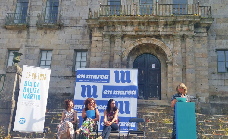 Las mujeres represaliadas por el franquismo protagonizan el homenaje del Día da Galiza Mártir en Pontevedra
