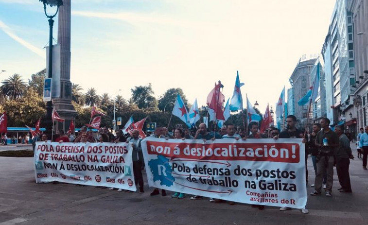 Mañana se celebra la concentración de las subcontratas de R ante la Xunta en A Coruña