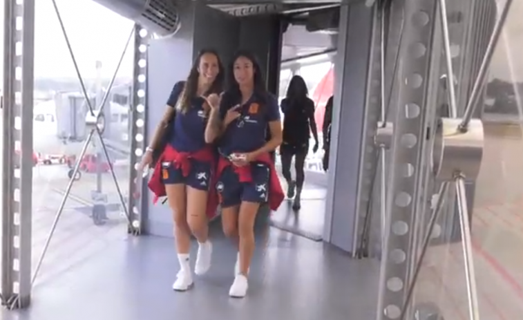 ​(VÍDEO) La Selección Española Femenina de Fútbol ya está en A Coruña