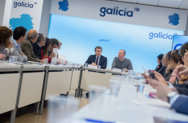 Feijóo preside el comité de dirección del PP gallego