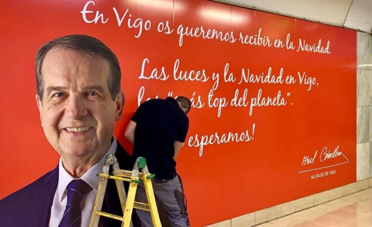 Abel Caballero y el alumbrado navideño de Vigo colonizan la capital de España y Portugal