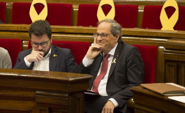 ​Quim Torra, Pere Aragonés y sus reuniones cordiales