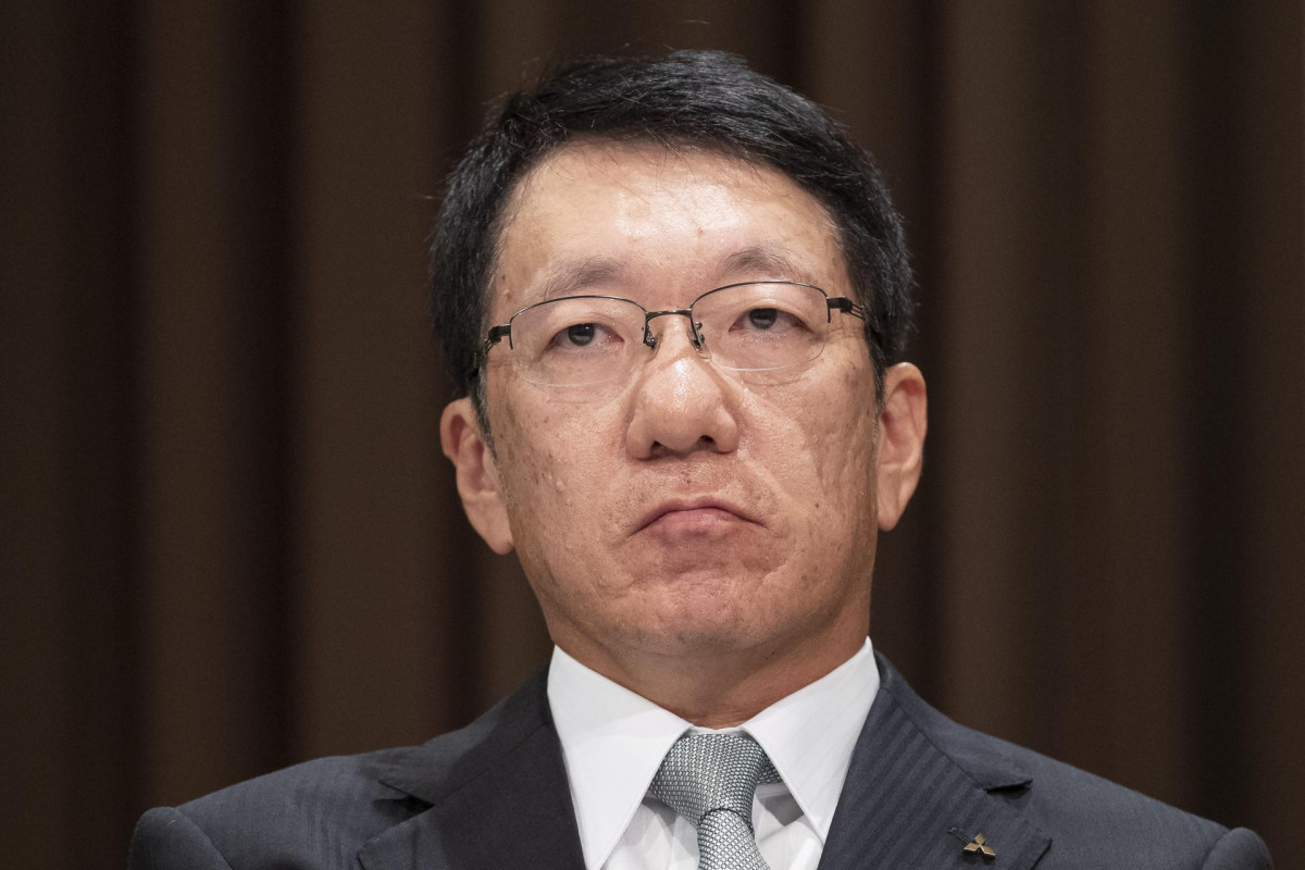 EuropaPress 2147235 20 May 2019 Japan Tokyo Takao Kato president of Mitsubishi Motors Indonesia attends a press conference Mitsubishi Motors announced that its CEO Osamu Masuko will step down from his role after company's annual general
