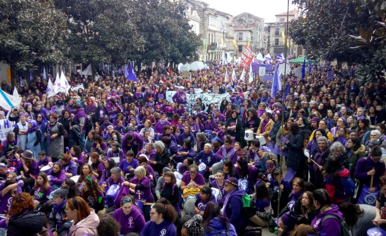 El feminismo gallego toma las calles este 8M contra la brecha salarial y la violencia machista