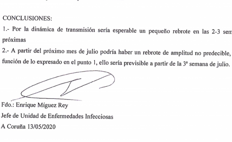 Estos son los informes oficiales sobre el futuro de coronavirus en Galicia y las elecciones