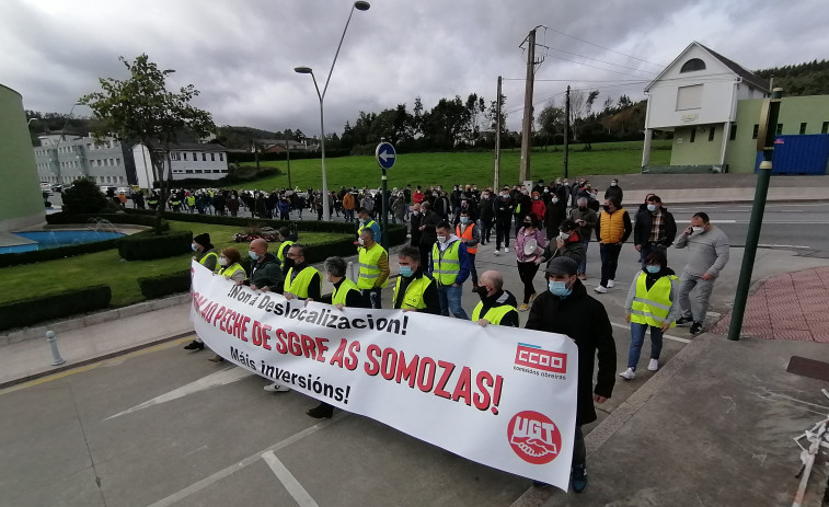 La plantilla de Siemens Gamesa en As Somozas no irá a la huelga pero seguirá bloqueando la salida de productos