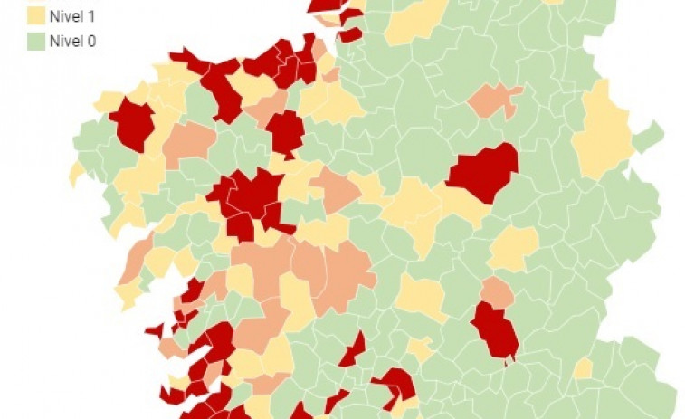 Bajan por vez primera los ayuntamientos en alerta roja por coronavirus pese entrar Burela y Malpica