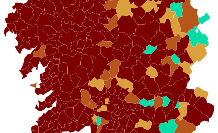 Covid municipios: Baja  en A Coruña, rebota en Ourense y las curvas de todas las áreas se calman