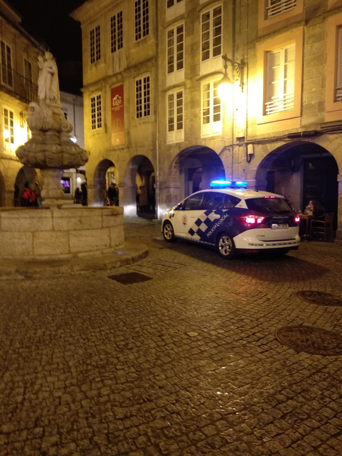 Coche de la Policía Local de Lugo en una anterior actuación