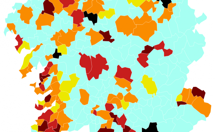 Covid municipios: Padrón sube a riesgo máximo, Ourense empeora y Vigo cerca de bajar a riesgo medio