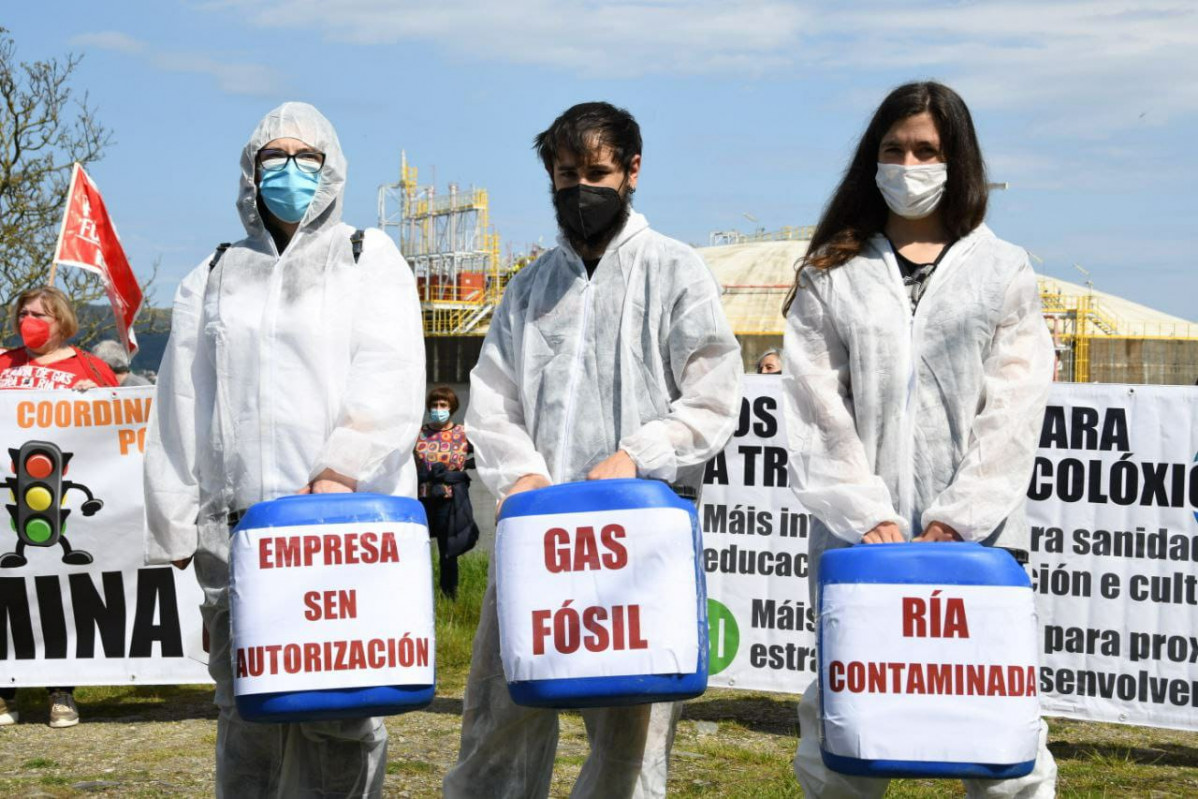 Una pasada protesta de Coordinadora Galega por un Reparto Xusto dos Fondos Europeos en Vigo en una foto de Ecologistas en Acciu00f3n