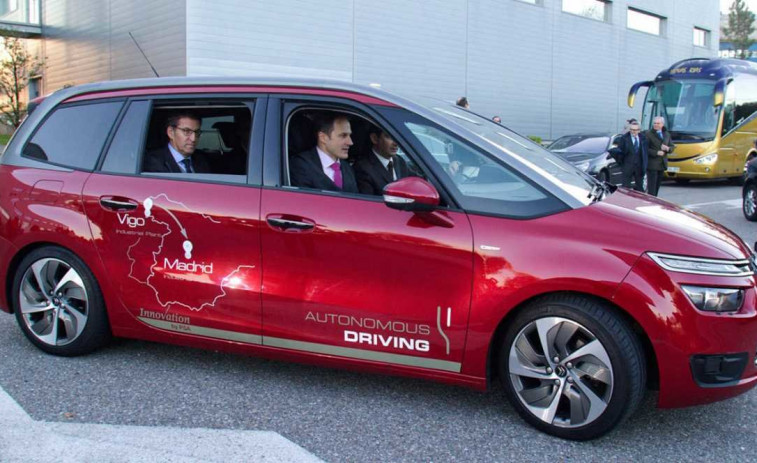 Por primera vez en España, Citroén estrena desde Vigo a Madrid el coche sin conductor