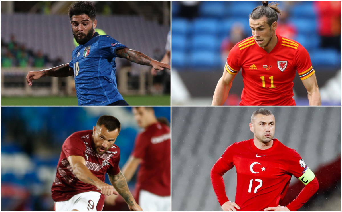 Insigne, Bale, Seferovic y Yilmaz, rivales en la Eurocopa
