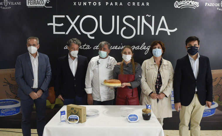 Así es Exquisiña, la receta de tarta de queso con alma gallega de Feiraco, Quescrem y Pazo de Vilane