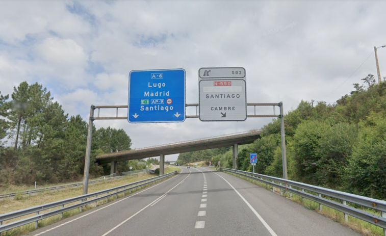 Conductora kamikaze y borracha circula 26 km. en la A6 entre Cambre y A Laracha, cerca de A Coruña