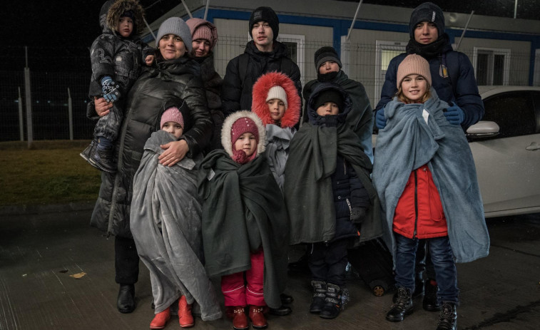 Ayuda de Galicia a Ucrania: 1.000 plazas de refugiados, se buscan casas particulares y Cáritas tramita donativos