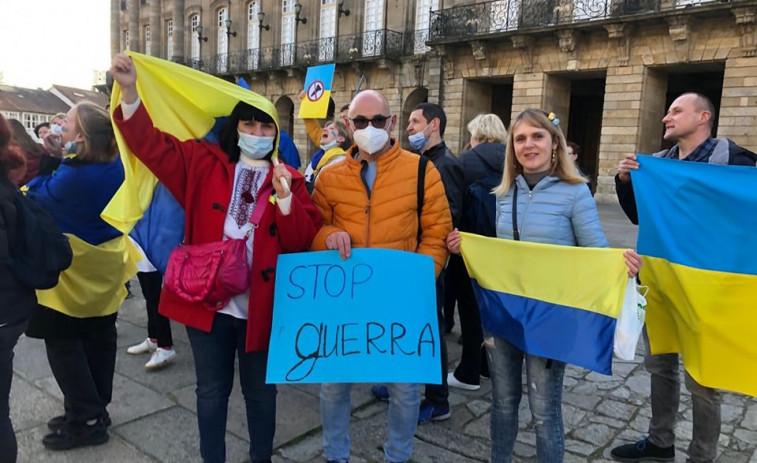 La Asociación Gallega de Ayuda a Ucrania recoge donaciones en toda Galicia y convoca acto contra la guerra en Santiago (vídeo)