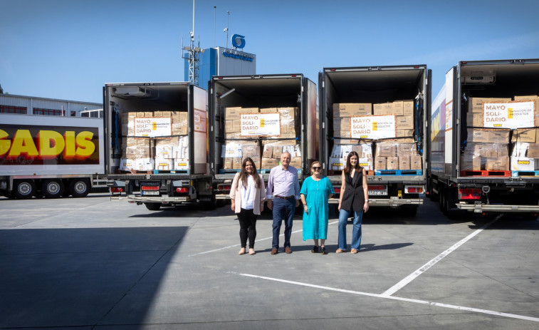 Gadis se solidariza y entrega 109.808 kilos de productos a bancos de alimentos
