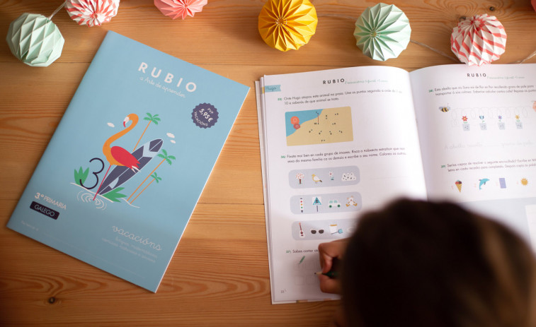 Rubio lanza cuadernos en gallego para que los niños repasen de forma divertida estas vacaciones verano