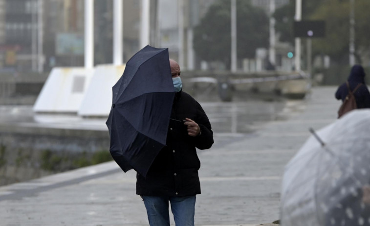 Alerta amarilla por lluvias durante parte del fin de semana en zonas de A Coruña dará paso a una semana muy lluviosa