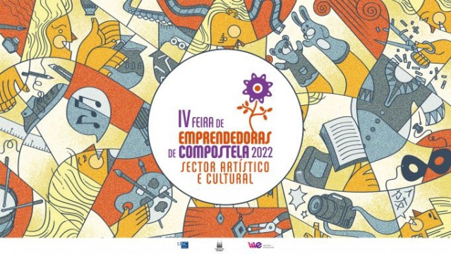 Cartel de la IV Feira de Emprendedoras de Compostela