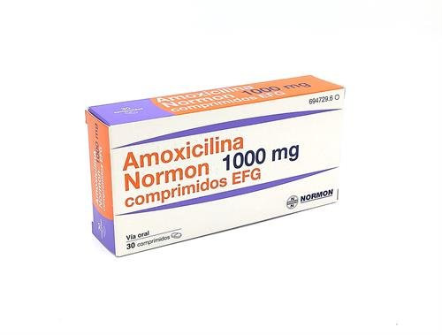 Caja del antibiótico Amoxicilina