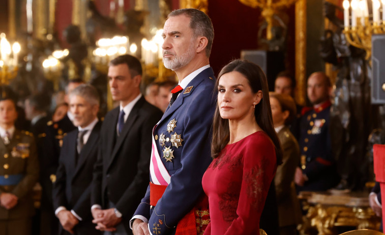 Felipe VI defiende más gasto militar por la guerra de Ucrania y Rueda acude a la Pascua en A Coruña