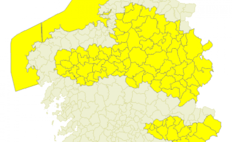 La entrada de aire frío baja la cota de nieve hasta los 400 metros y alerta amarilla desde el jueves