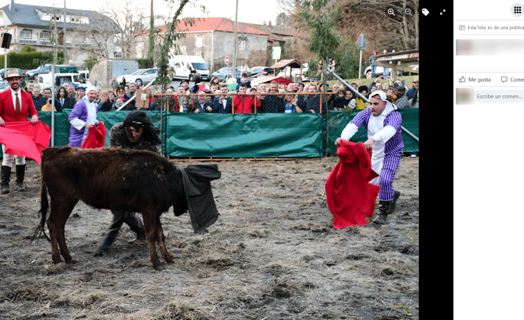 Denuncian la asistencia de menores a una capea presuntamente ilegal en Vila de Cruces