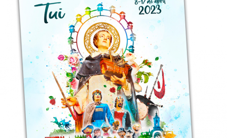 Festas de San Telmo de Tui 2023: un diseñador murciano gana el concurso de carteles, pero el programa sigue bajo llave