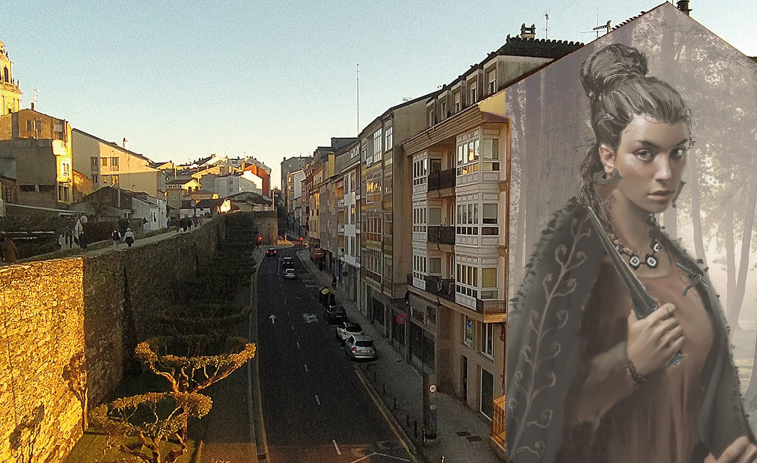Julio César ya tiene compañía: Lugo vuelve a sorprender con su arte urbano tirando de su legado castrexo