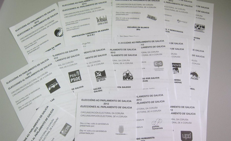 Errores en el buzoneo en la recta final de campaña: papeletas de 2015, listas de Vilagarcía en Redondela...