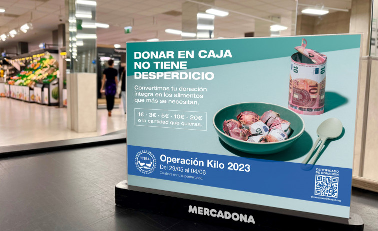 Los supermercados de Mercadona en Galicia se suman a la 'Operación Kilo 2023' de Bancos de Alimentos