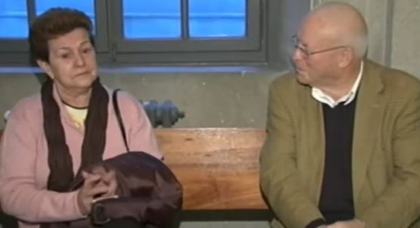 Falconetti y su mujer sentados en el banquillo de los acusados en un pleito por blanqueo del que finalmente fueron absueltos en una imagen de RTVE
