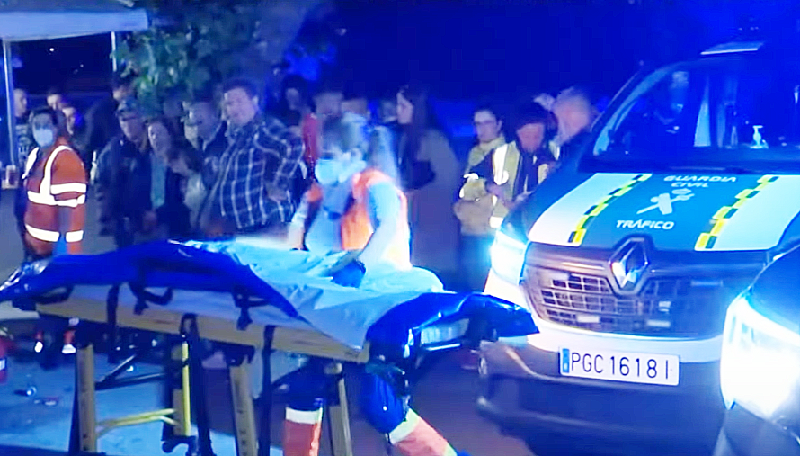 Uno de los heridos en el atropello en la verbena de Vilanova en una imagen de RTVE