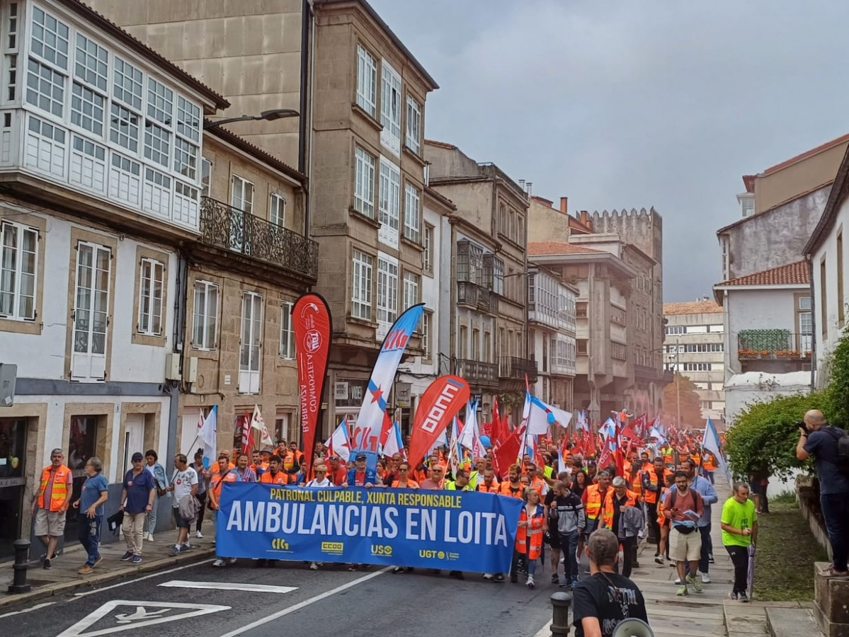 Ambulancias en loita de galicia
