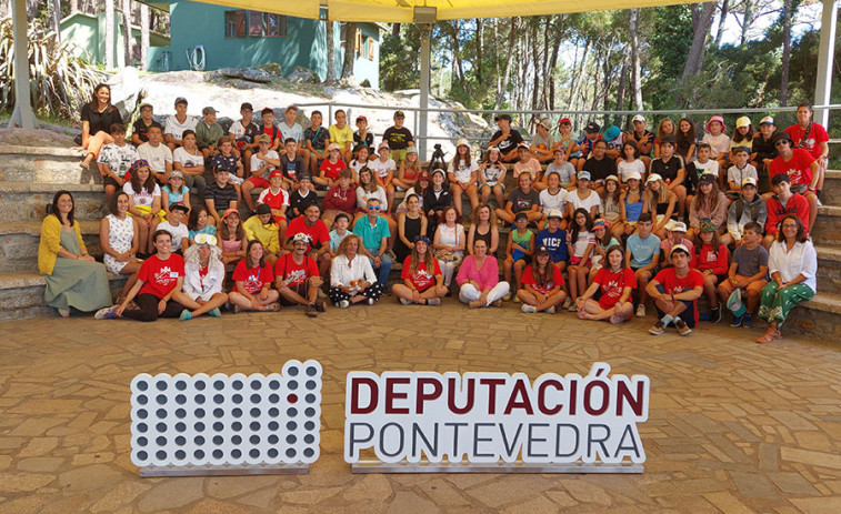 Más de 140 niños de 35 municipios de Pontevedra participan en un nuevo campamento de Depo Aventura A Lanzada