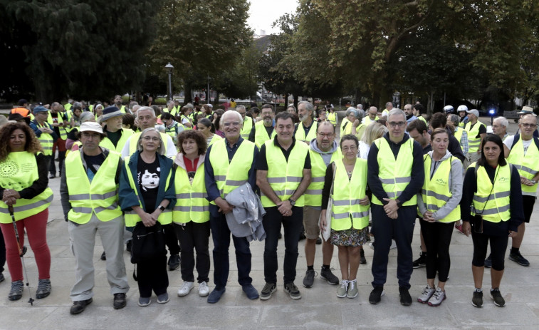 Una caminata de la Alameda de Santiago a Ortoño conmemora el centenario del inicio del Seminario de Estudos Galegos