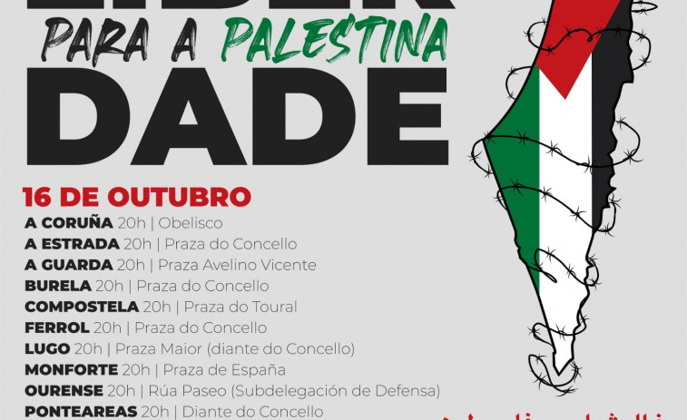 CIG participará el lunes en una concentración en demanda de la libertad de Palestina