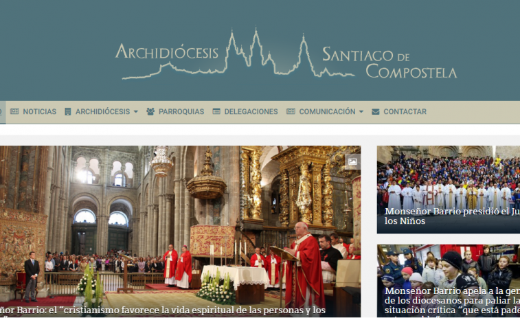 O arcebispado de Santiago pásase ao galego na rede