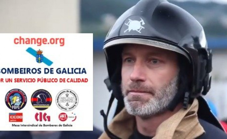​3.000 firmas para rescatar los bomberos gallegos