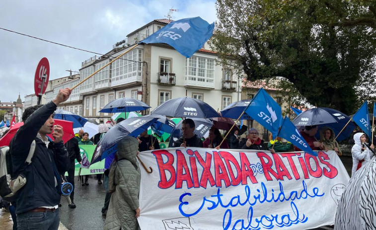 Protestas de los profesores esta tarde en las siete ciudades gallegas contra el 