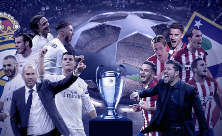​Real Madrid y Atlético se enfrentan por la gloria europea