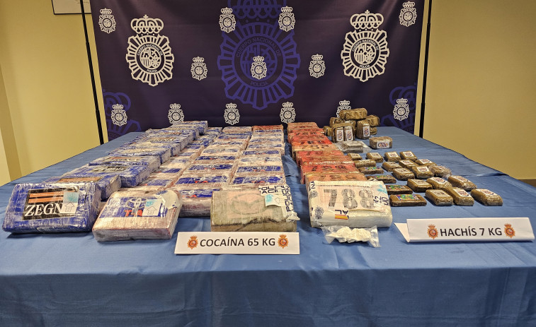 Siete detenidos y decenas de kilos de cocaína intervenidos en la red criminal desarticulada en O Salnés