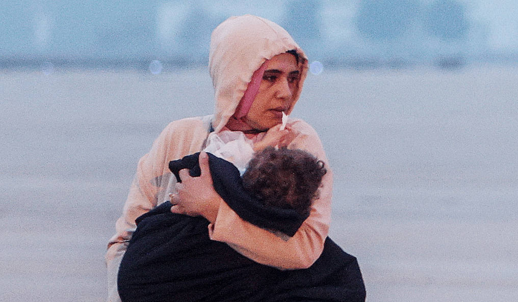 Refugiados evacuados de Gaza a su llegada a la Base Aérea de Torrejón, a 16 de noviembre de 2023, en Torrejón de Ardoz, Madrid en una foto de Ricardo Rubio  Europa Press